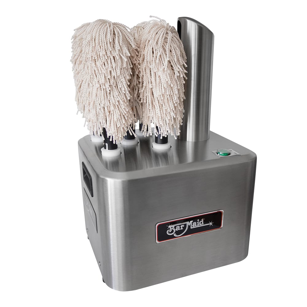 214-GP100 Glass Polisher w/ (5) Twine Heads - Stainless, 110v