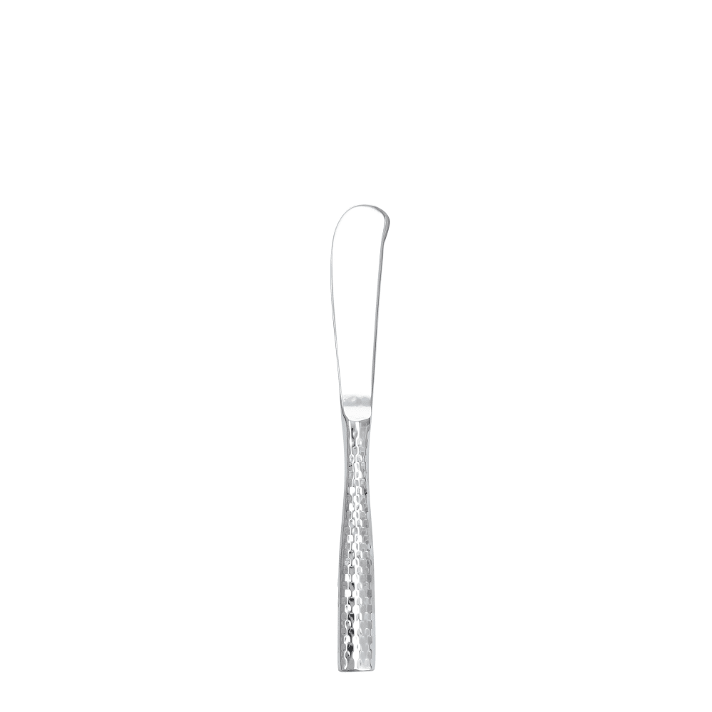 511-15102FC053 6 9/10" Butter Knife with 18/10 Stainless Grade, Lucca Faceted Pattern