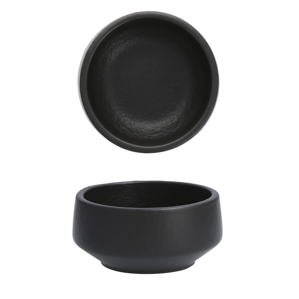 511-3100BLK02 7 1/2 oz Round Perissa Small Bowl - China, Black
