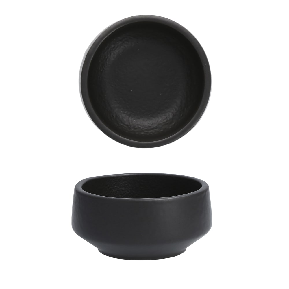 511-3100BLK03 12 1/2 oz Round Perissa Bowl - China, Black