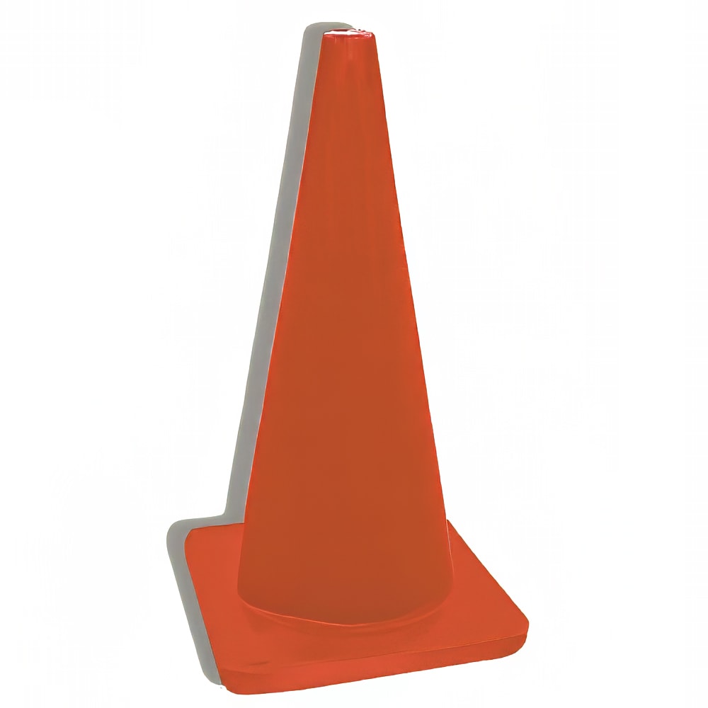 Accuform Signs FBC216 28"H Flexible Traffic Cones - PVC Plastic, Red/Orange