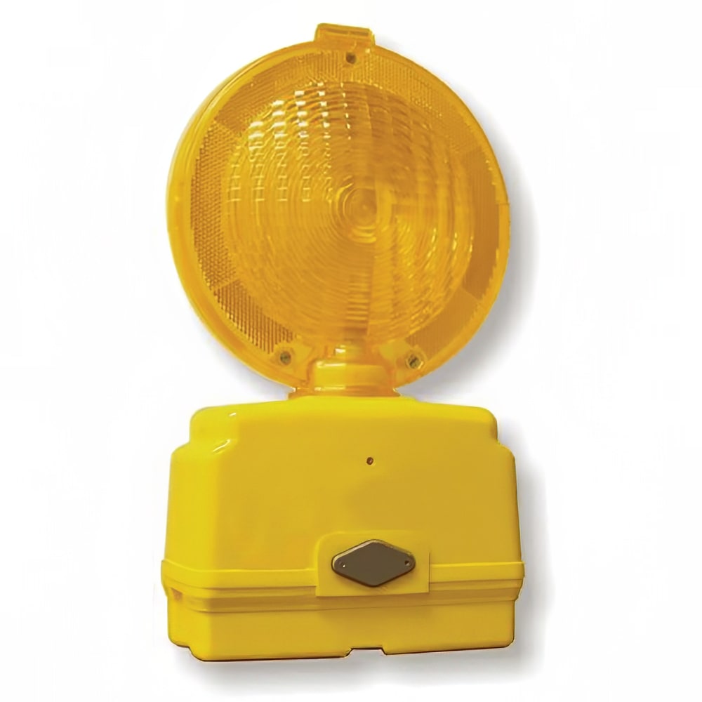 Accuform Signs FBL182 7" Battery Operated Barricade Lights - Plastic, Yellow
