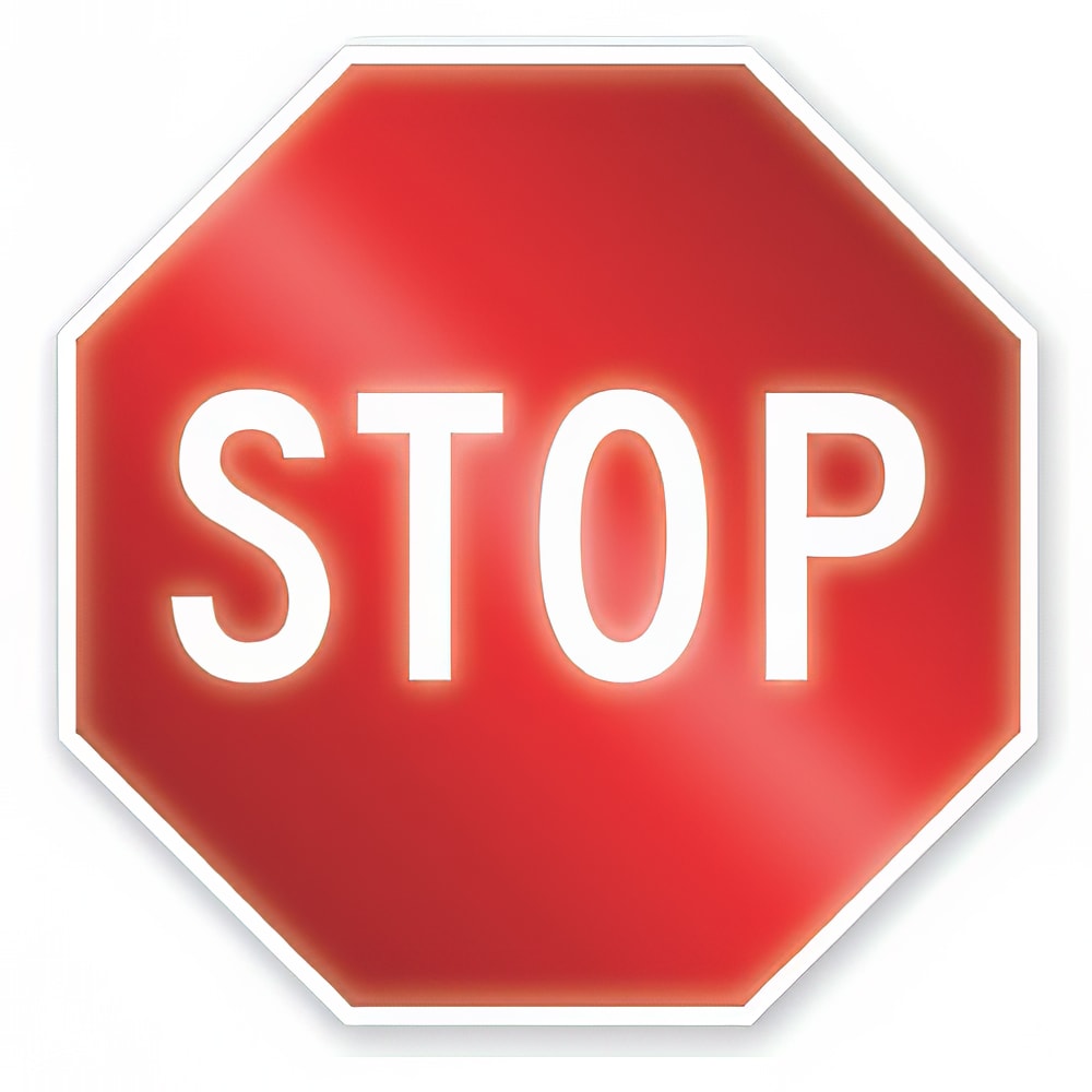 Accuform Signs MR1124 24" Stop Sign - Aluminum w/ Reflective Prismatic Sheeting, Red
