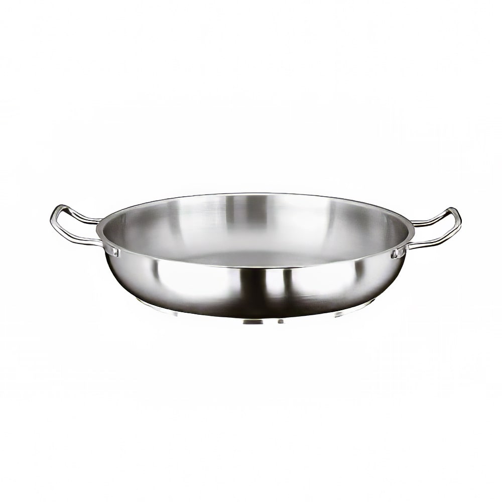 095-1111520 7 7/8" Aluminum/Stainless Steel Paella Pan