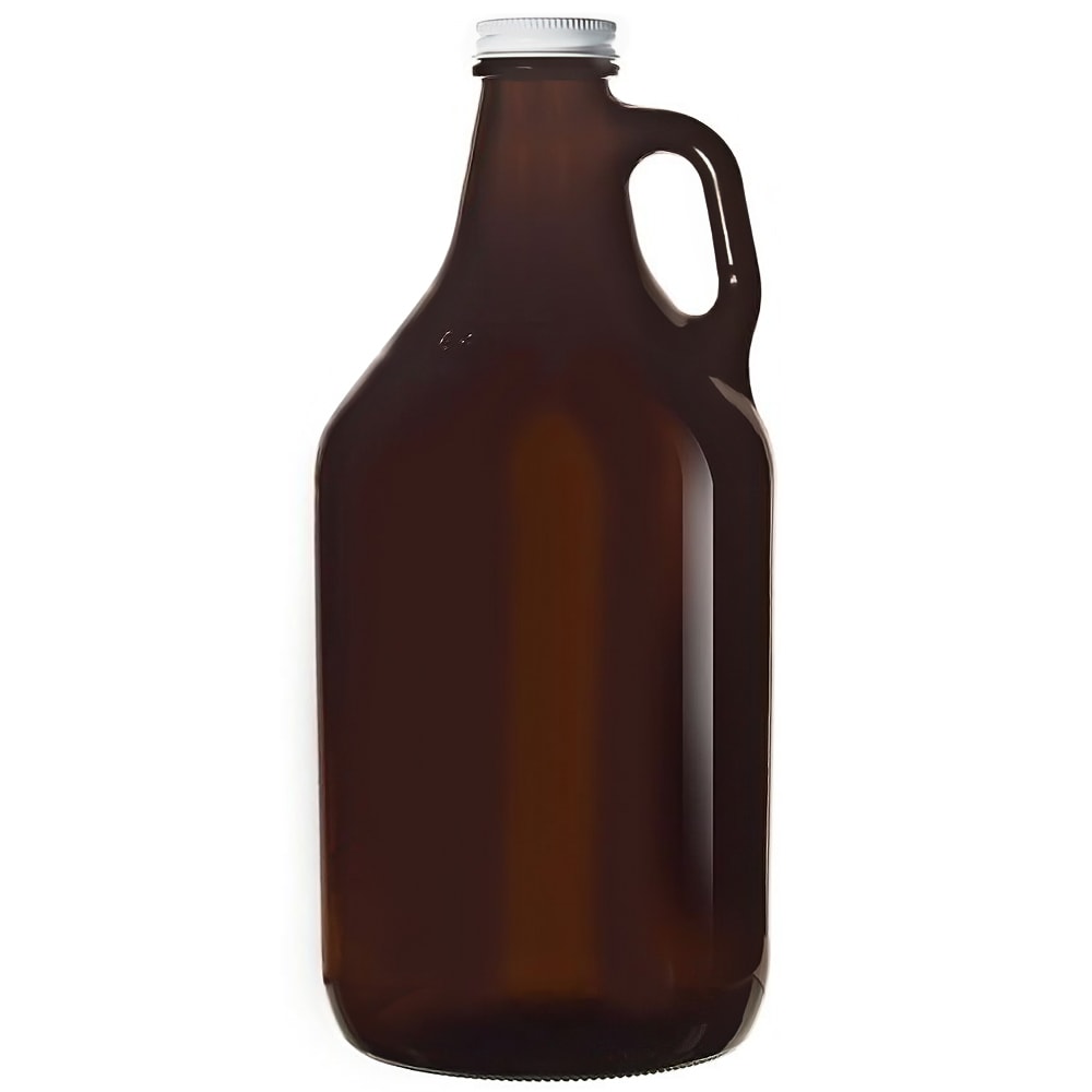 634-70217 64 oz Amber Growler w/ Lid