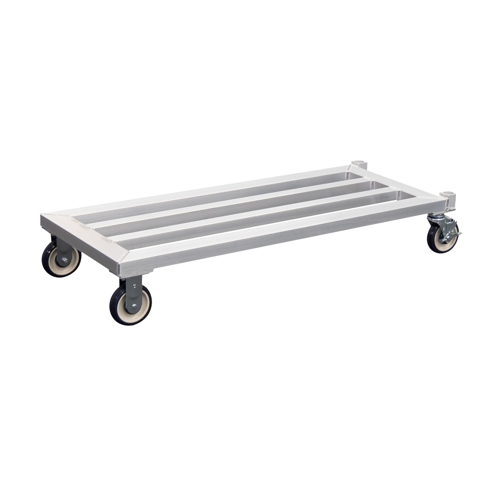 New Age 1207 61 3/4" Mobile Dunnage Rack w/ 1000 lb Capacity, Aluminum