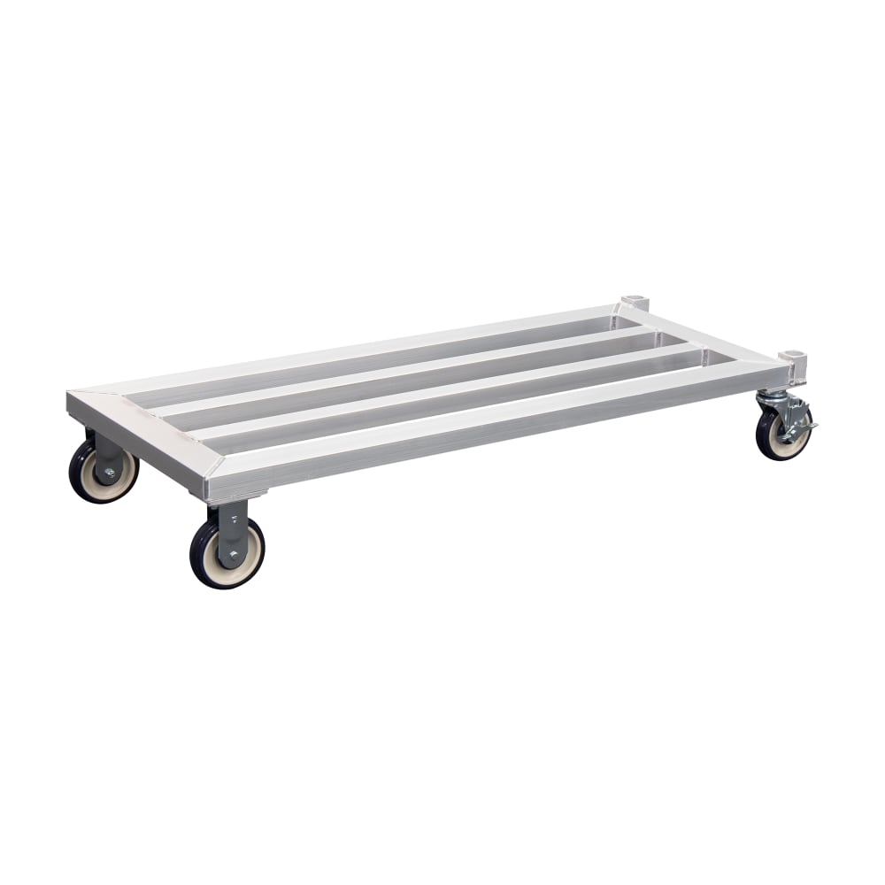 New Age 1205 43 3/4" Mobile Dunnage Rack w/ 1000 lb Capacity, Aluminum