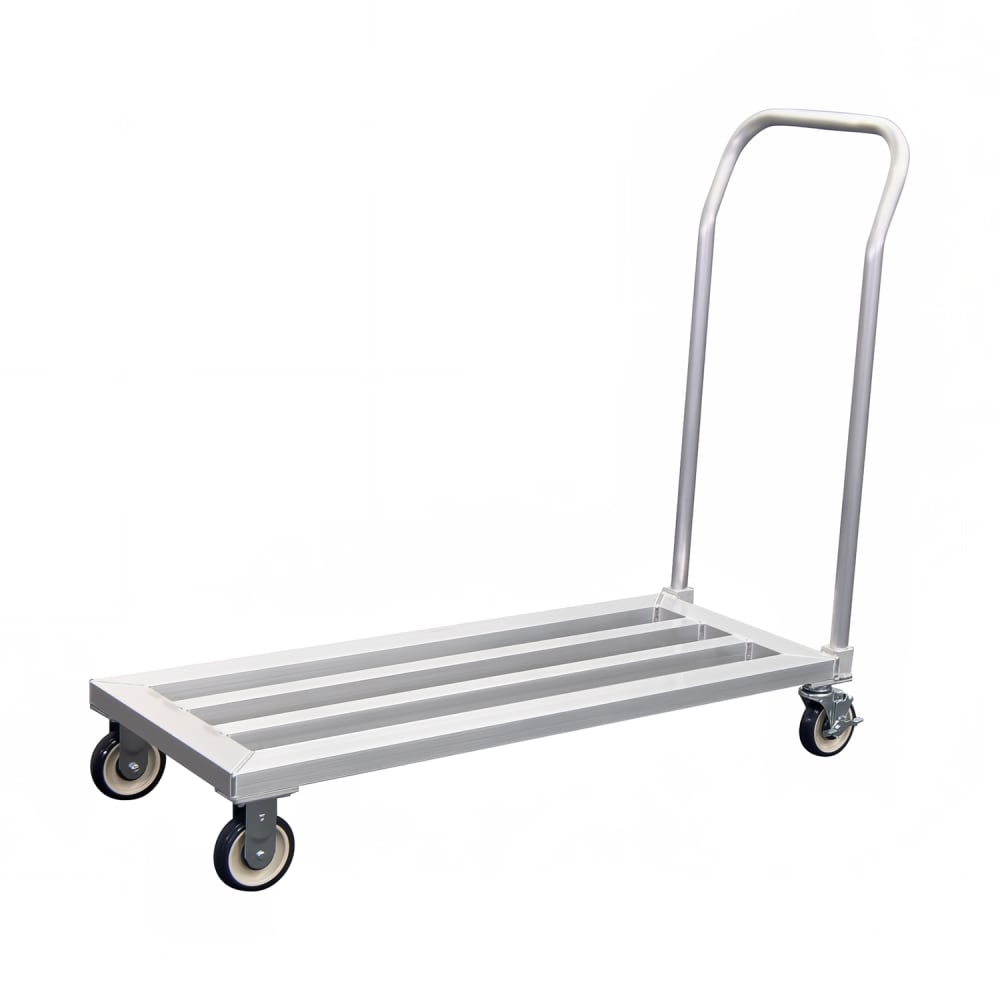 New Age 1204 37 3/4" Mobile Dunnage Rack w/ 1000 lb Capacity, Aluminum