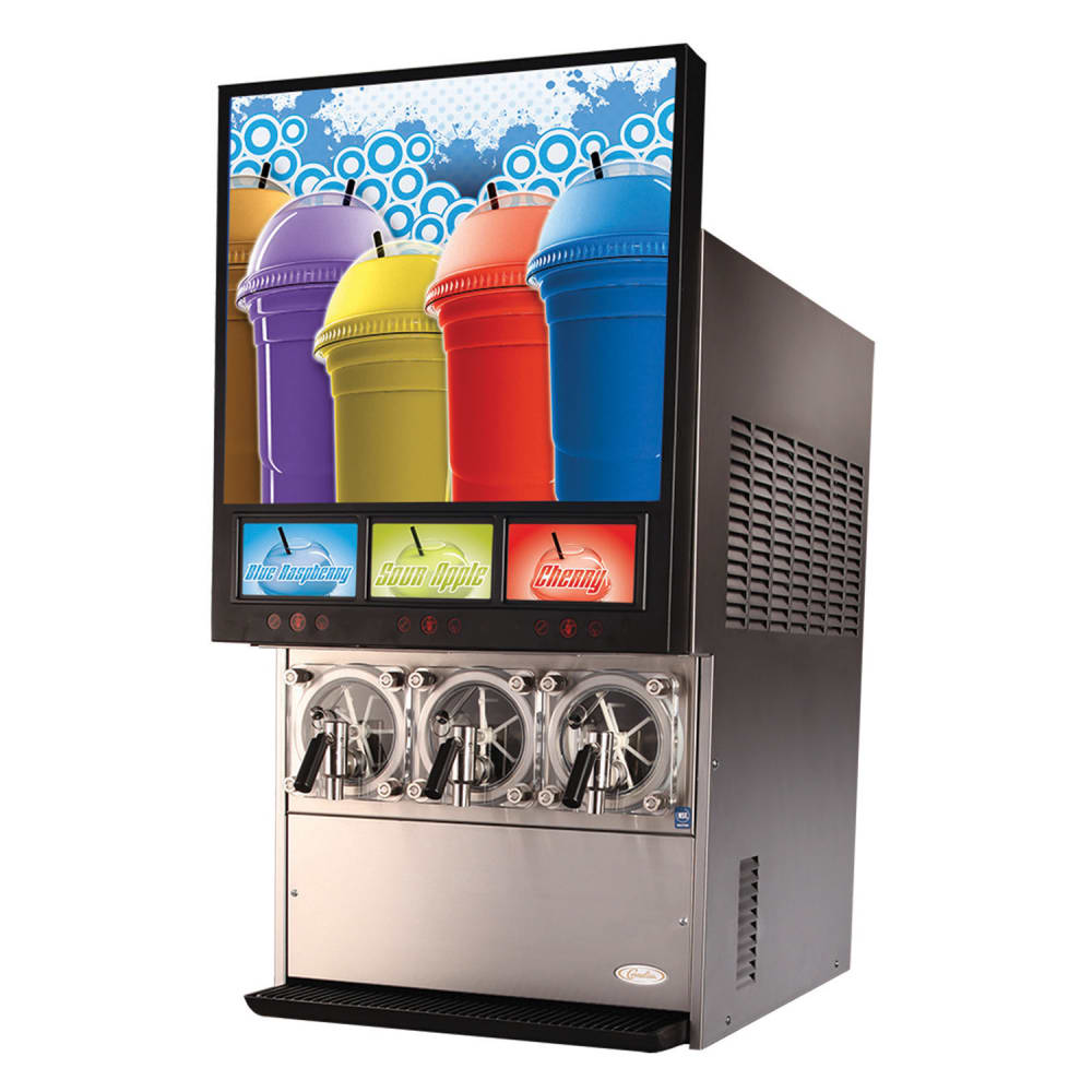 653-621366142 22 3/4" Viper™ Frozen Drink Machine w/ (3) 1 1/4 gal Bowls - 230v