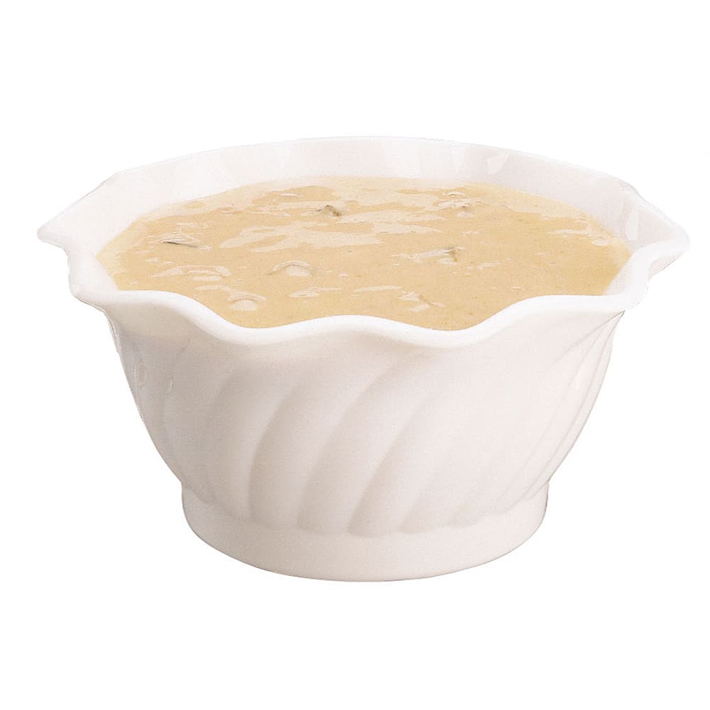 144-SRB13148 13 oz Swirl Bowl - Plastic, White