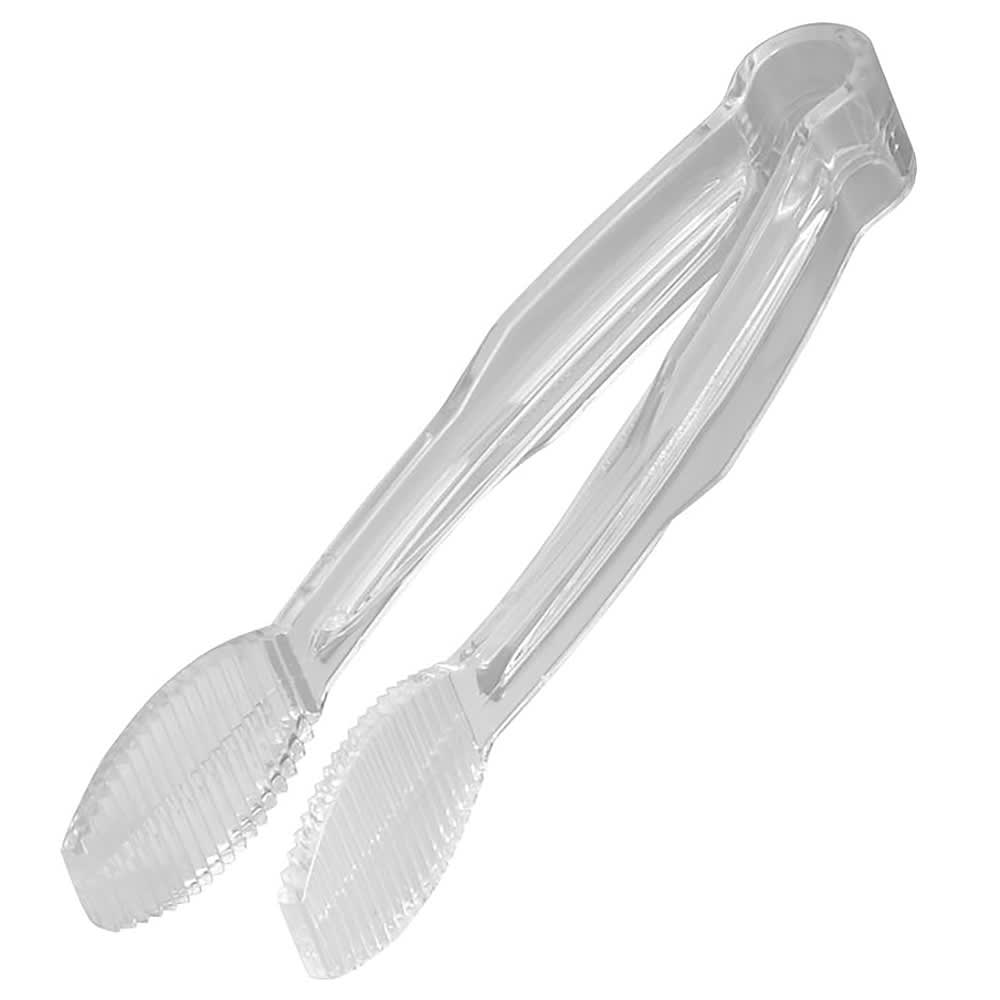 144-TG6135 6"L Plastic Serving Tongs, Clear