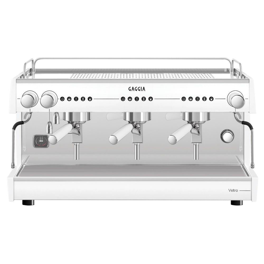102-VETRO3GTCW Semi Automatic Espresso Machine w/ (3) Groups, (2) Steam Valves, & (1) Hot Wat...