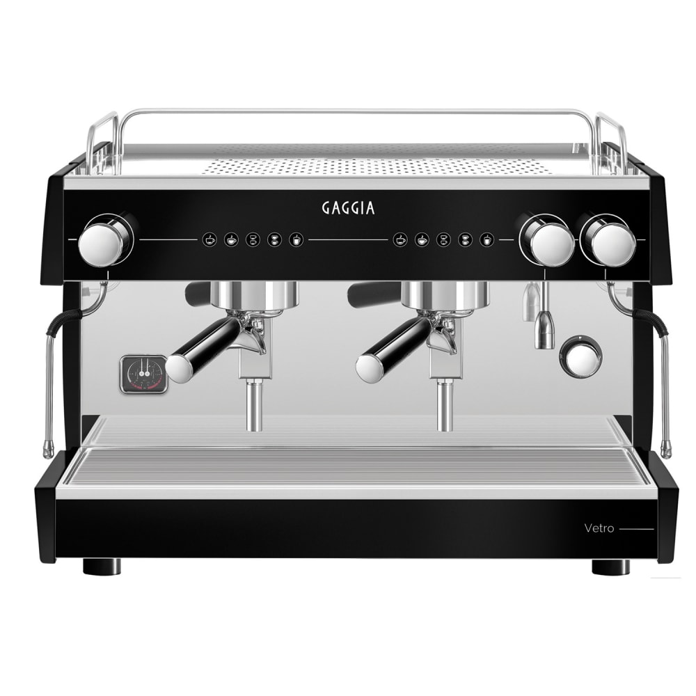 102-VETRO2GTCB Semi Automatic Espresso Machine w/ (2) Groups, (2) Steam Valves, & (1) Hot Wat...