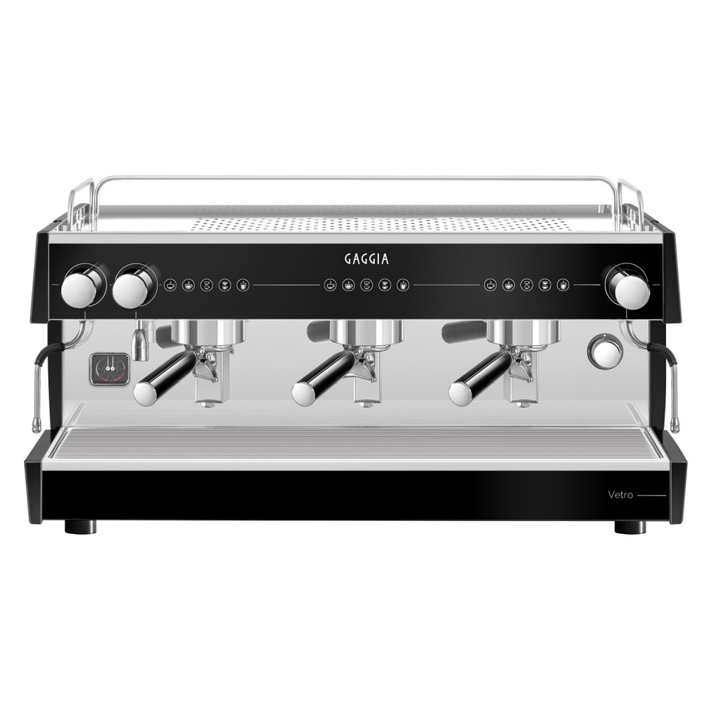 102-VETRO3GSTDB Semi Automatic Espresso Machine w/ (3) Groups, (2) Steam Valves, & (1) Hot Wa...