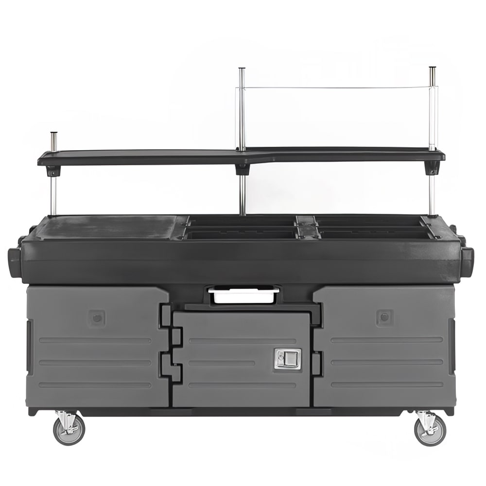144-KVC856426 Kiosk Type Food Cart w/ Lockable Storage, 85 1/8"L x 33 1/2"W x 70 1/2&qu...