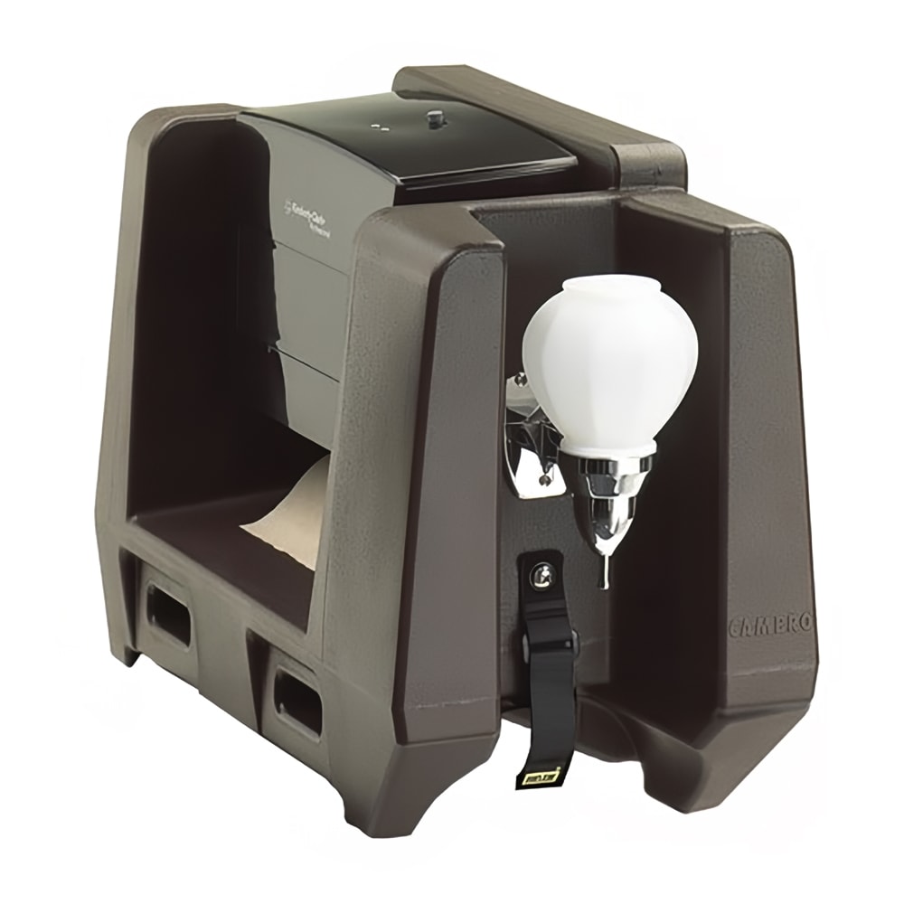 144-HWATD131 Handwashing Station w/ Multi Fold Paper Towel & Soap Dispensers - Plastic, Dark...