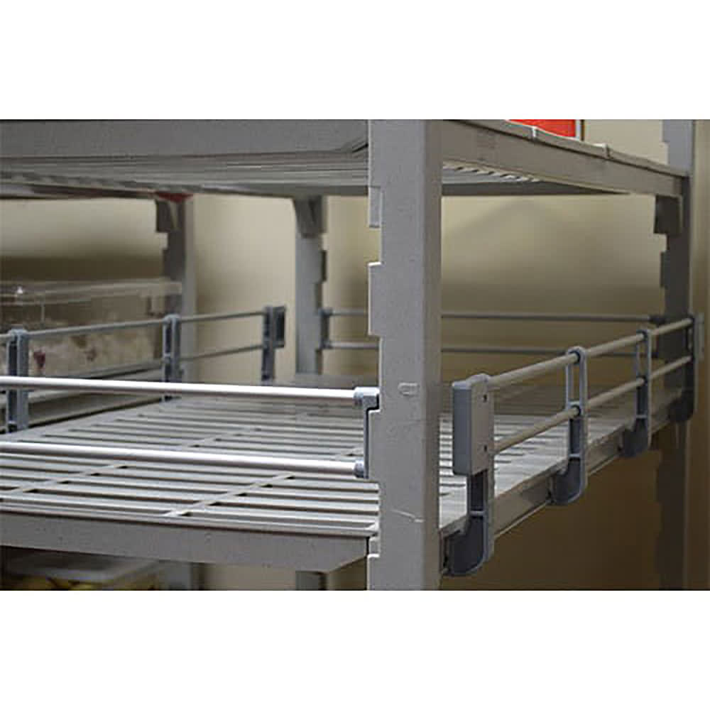 144-ESR42S151 Camshelving® Elements Side Shelf Rail Kit - 42"L x 4 1/4"H, Soft Gray