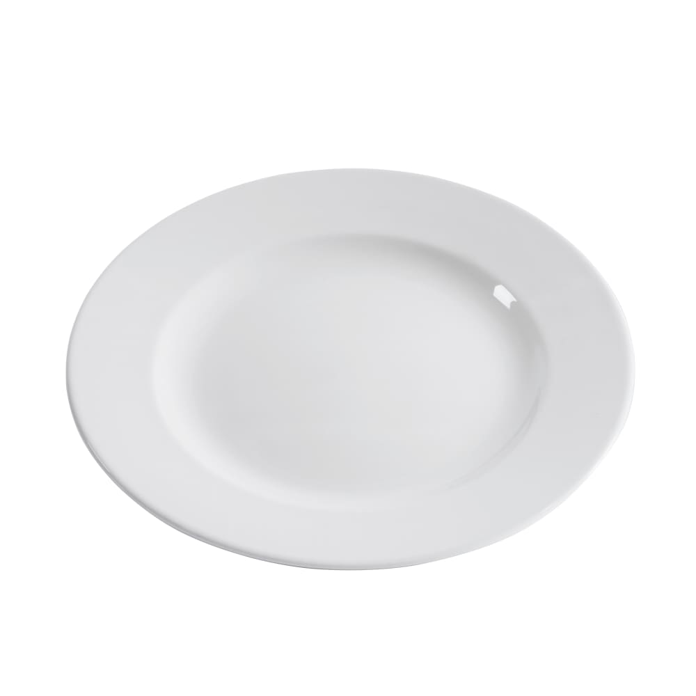 893-WHCP121 12 1/4" Round Classic Plate - Ceramic, White