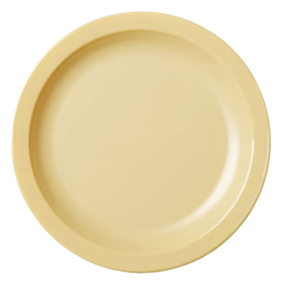 144-65CWNR133 6 9/16" Round Plastic Plate, Beige