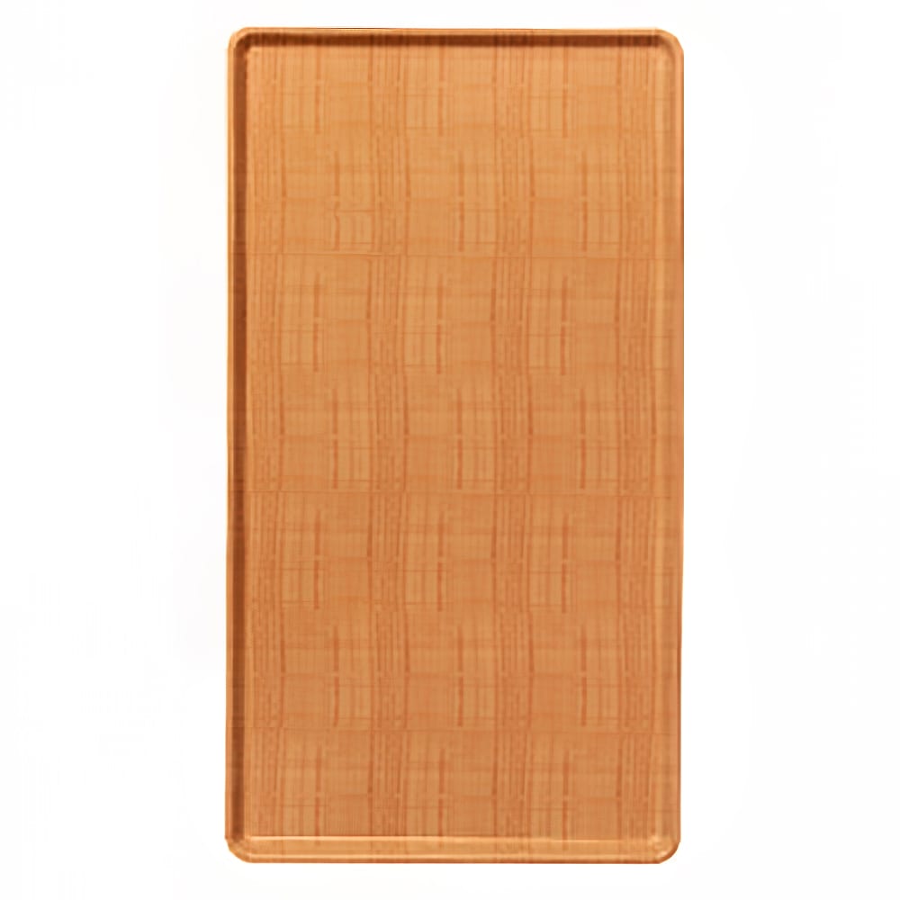 144-1219D204 Rectangular Dietary Tray - For Patient Feeding, 12" x 19", Rattan