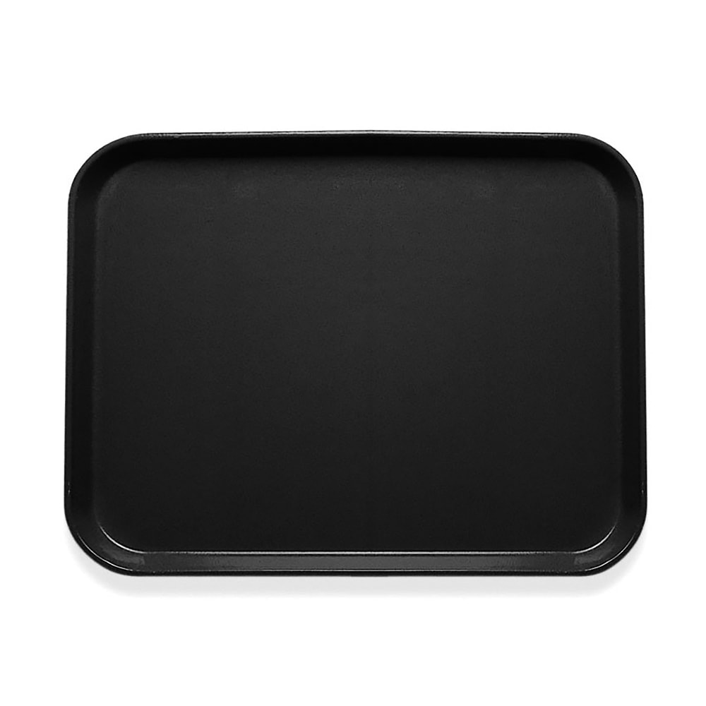 144-1418CL110 Fiberglass Camlite® Cafeteria Tray - 18"L  x 14"W, Black
