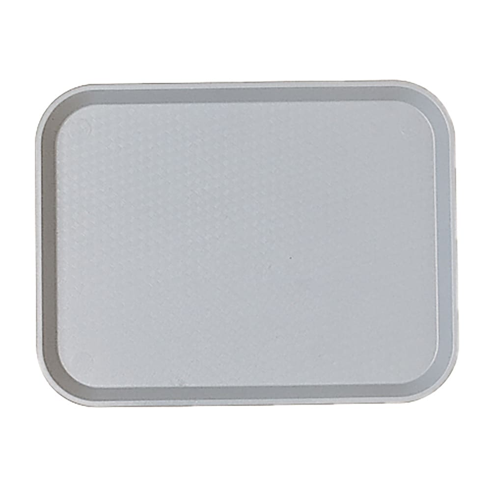 144-1418FF107 Plastic Fast Food Tray - 17 3/4"L x 13 4/5"W, Pearl Gray