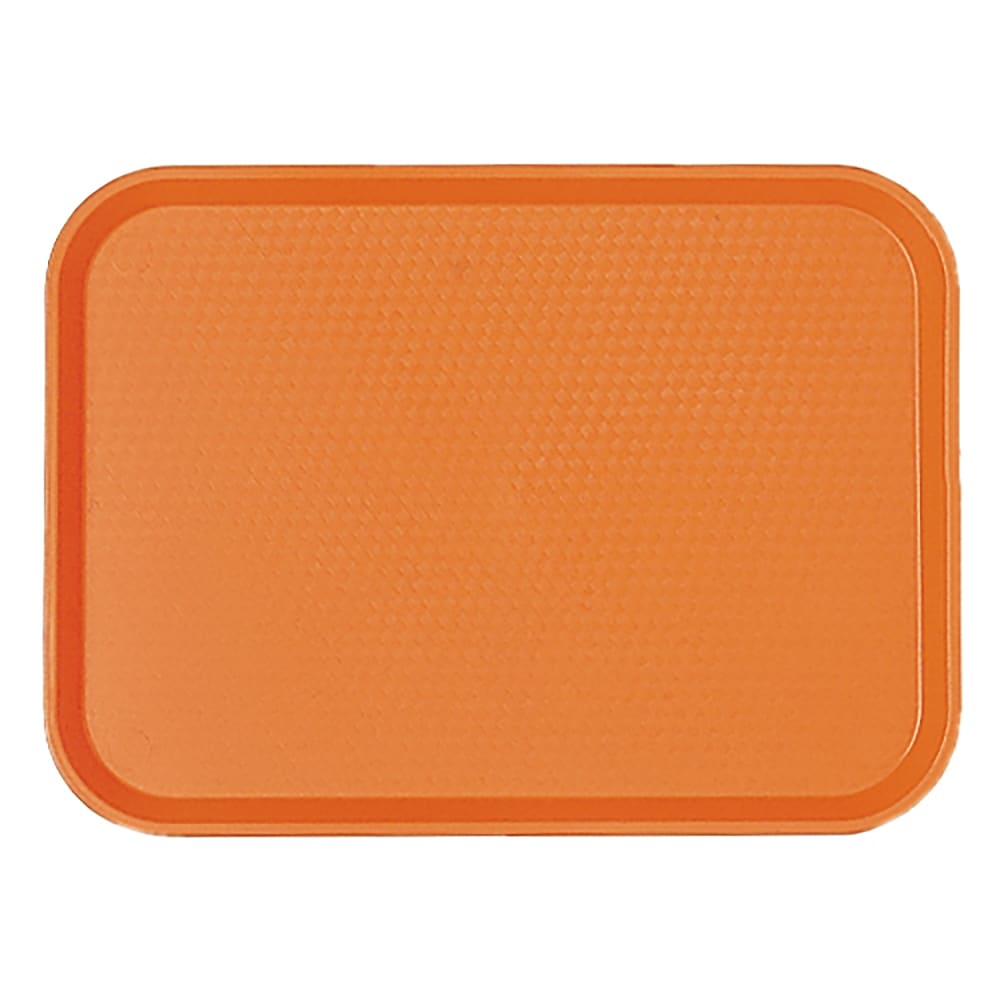 144-1418FF166 Plastic Fast Food Tray - 17 3/4"L x 13 4/5"W, Orange