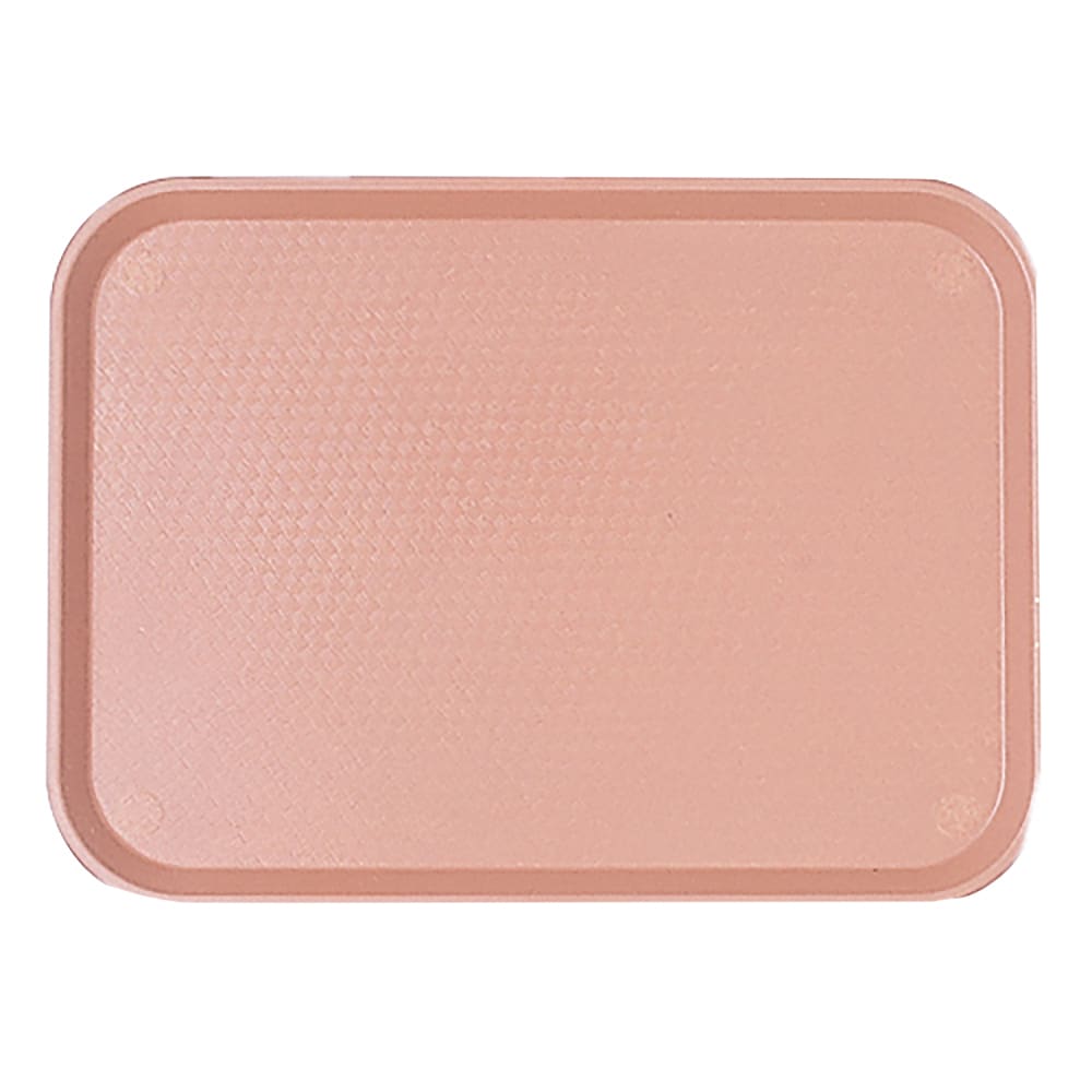 144-1418FF409 Plastic Fast Food Tray - 17 3/4"L x 13 4/5"W, Blush
