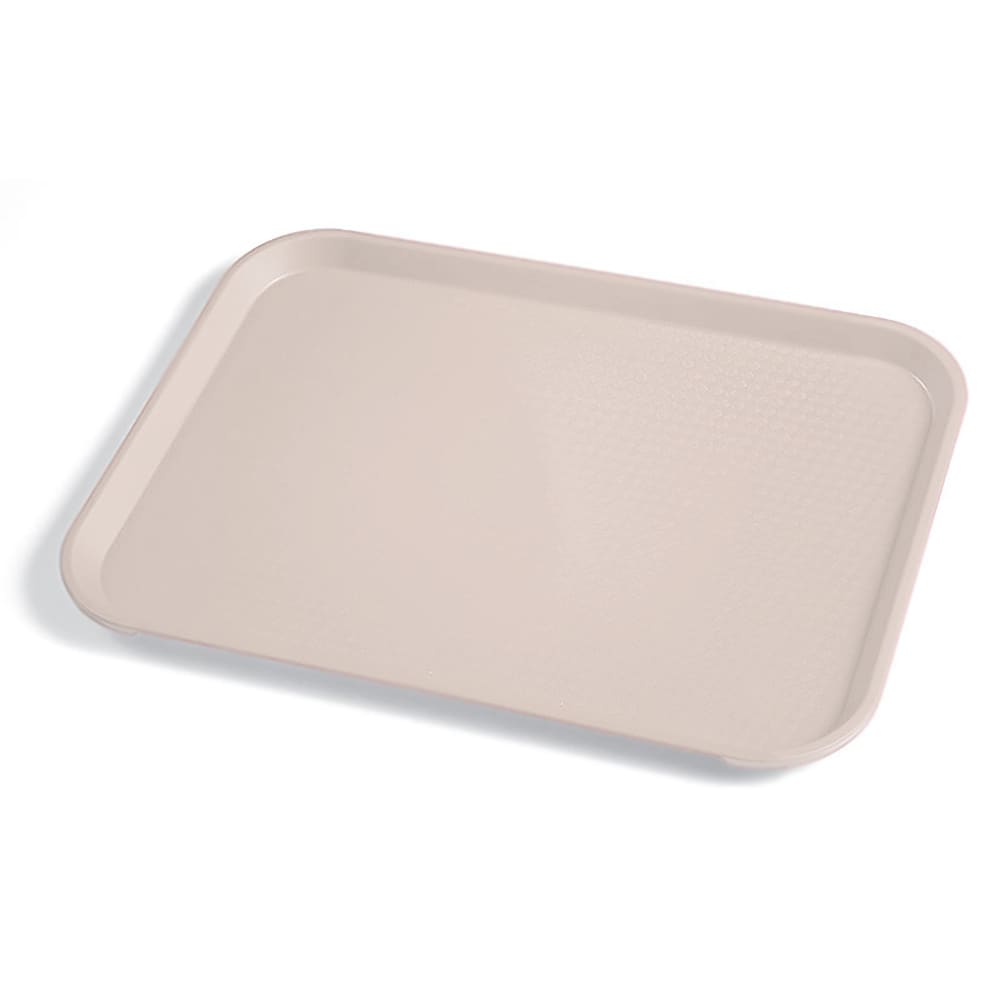 144-1418FF106 Plastic Fast Food Tray - 17 3/4"L x 13 4/5"W, Light Peach