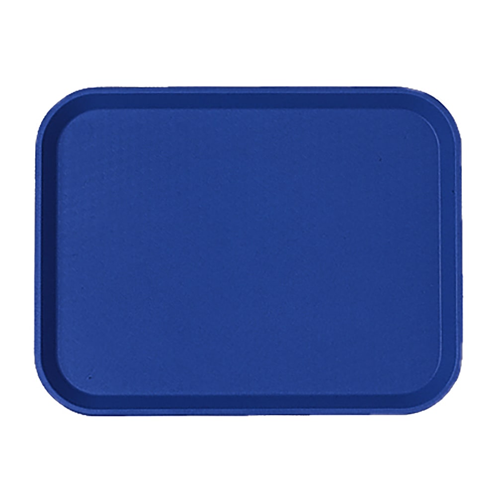 144-1418FF186 Plastic Fast Food Tray - 17 3/4"L x 13 13/16"W, Navy Blue