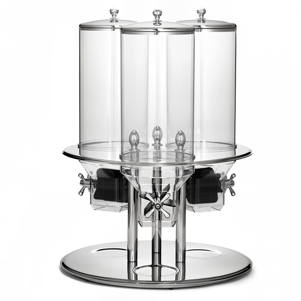 229-693 Countertop Cereal Dispenser, (3) 2 1/4 gal Hopper