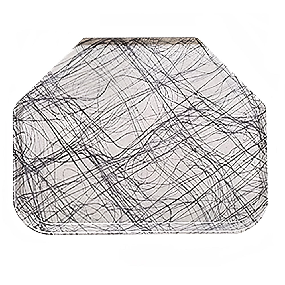 144-1520TR277 Fiberglass Camtray® Cafeteria Tray - 19 1/2"L x 14 1/2"W, Swirl Gray
