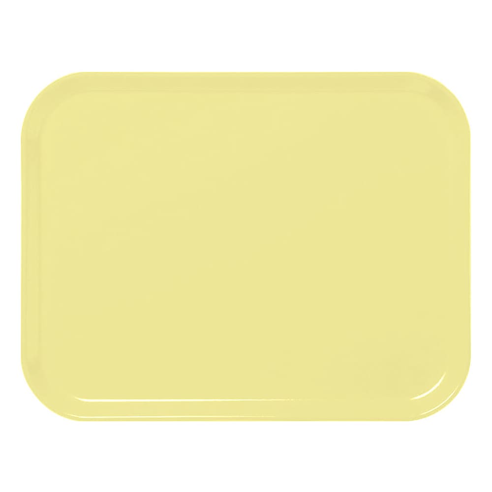 144-3253CL145 Fiberglass Camlite® Cafeteria Tray - 20 7/8"L x 12 3/4"W, Yellow