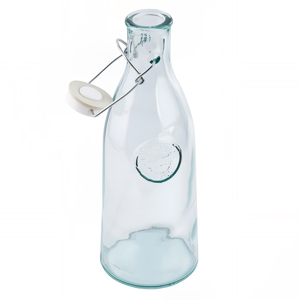 229-6621 33 oz Authentic Resealable Bottle - Glass, Green Tint