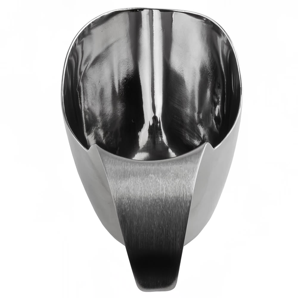 229-9808 8 oz Stackable Gravy Boat, Brushed Stainless Steel
