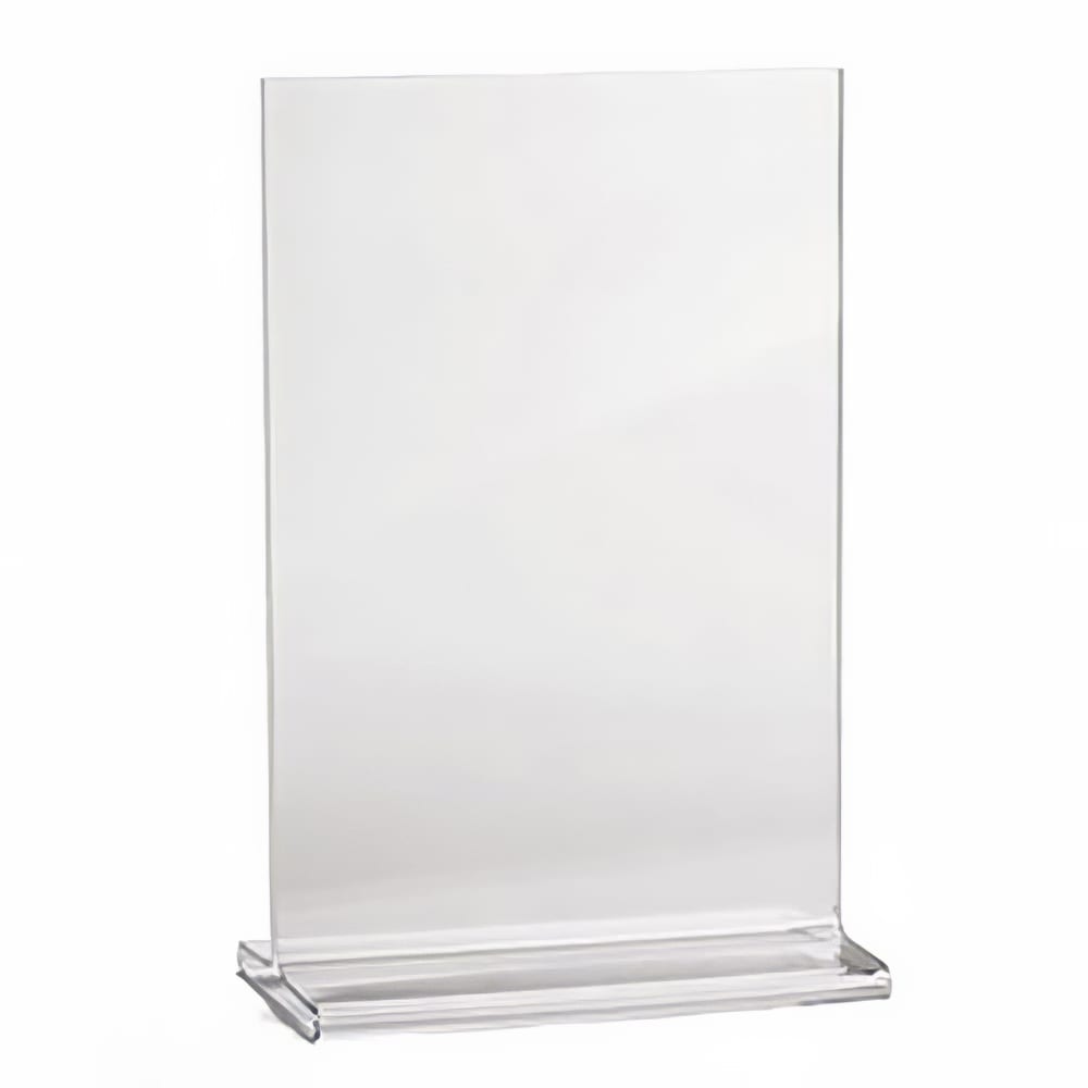 229-85110 Tabletop Menu Card Holder - 8 1/2" x 11", Acrylic