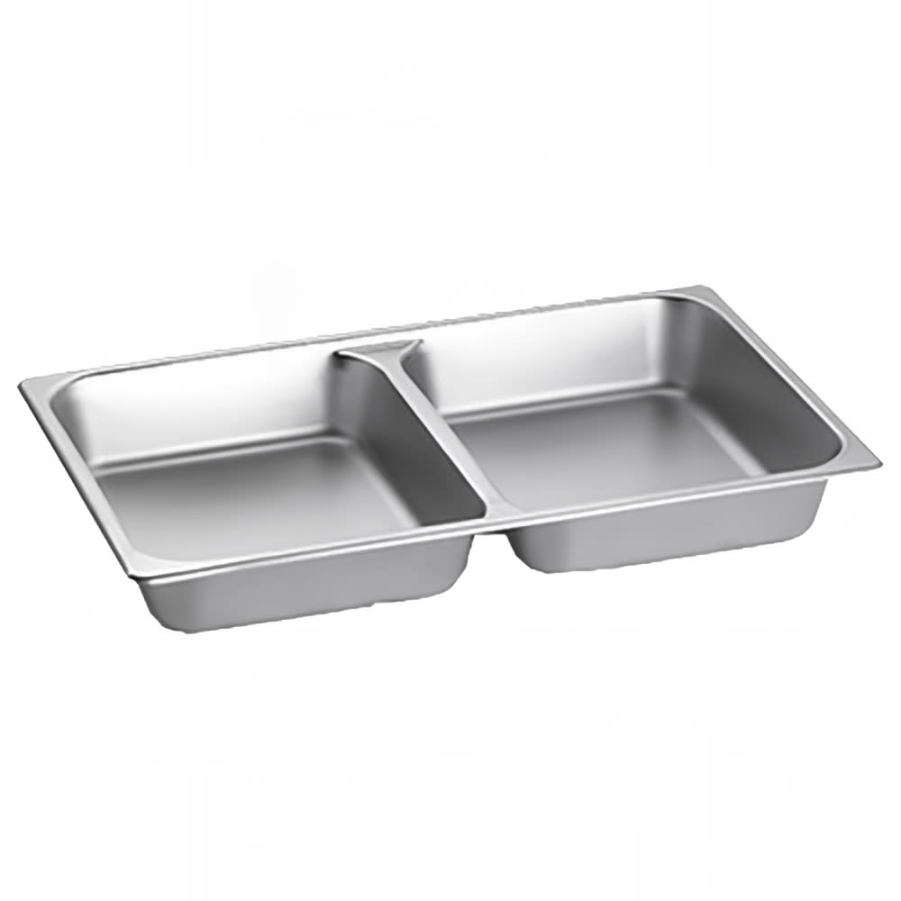 229-CW40298 Divided Replacement Pan, Full Size, (2) 4 1/2 qt Compartments, Fits CW40161 & CW4...