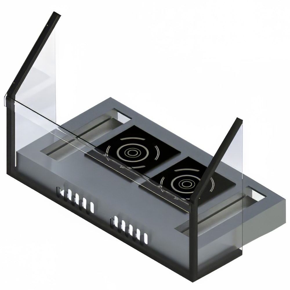 229-CWACT2FSHIELD Safety Shield w/ Frame for CWACTION2 - 50 1/2" x 32" x 13 1/4",...