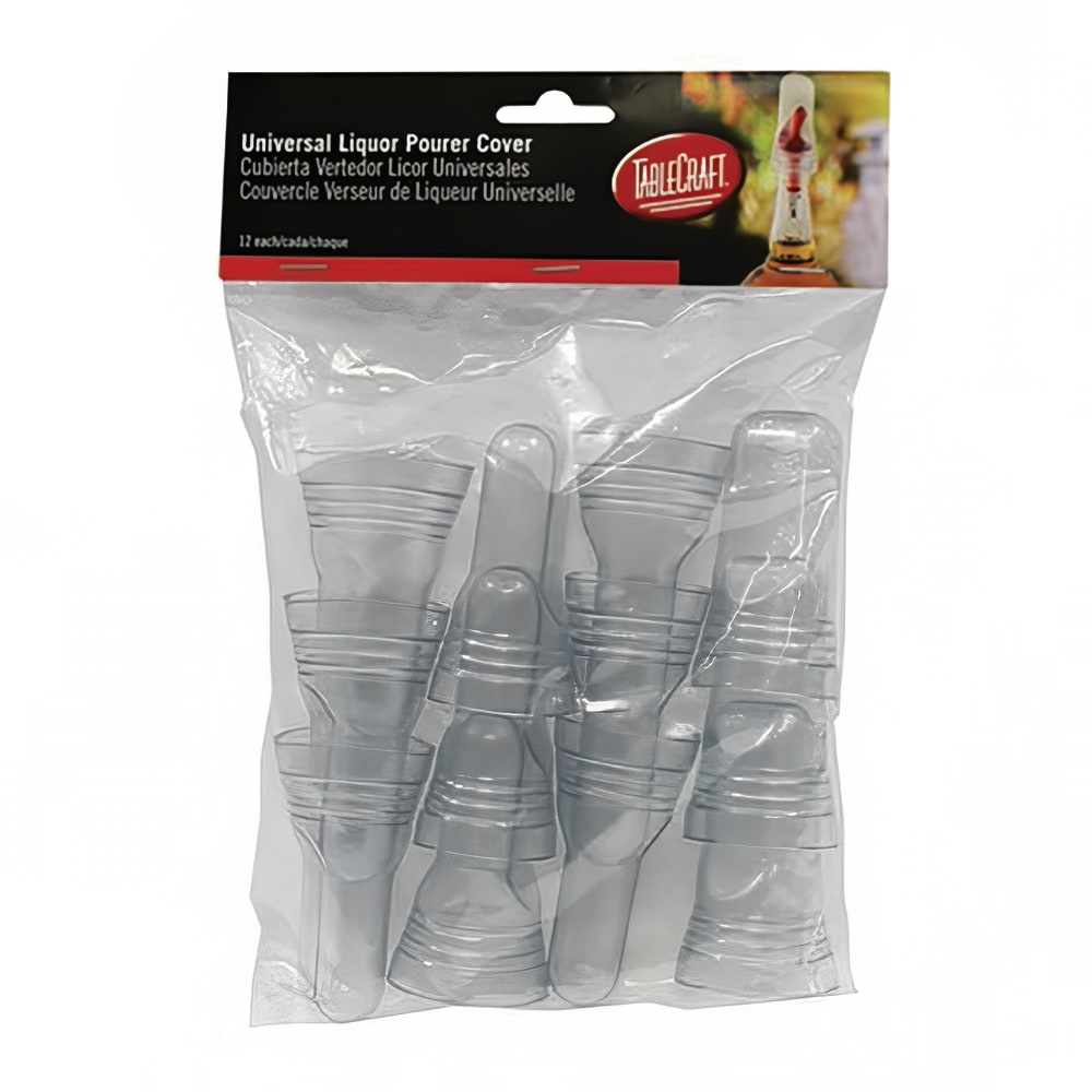229-DCL Universal Liquor Pourer Cover, Plastic, Translucent
