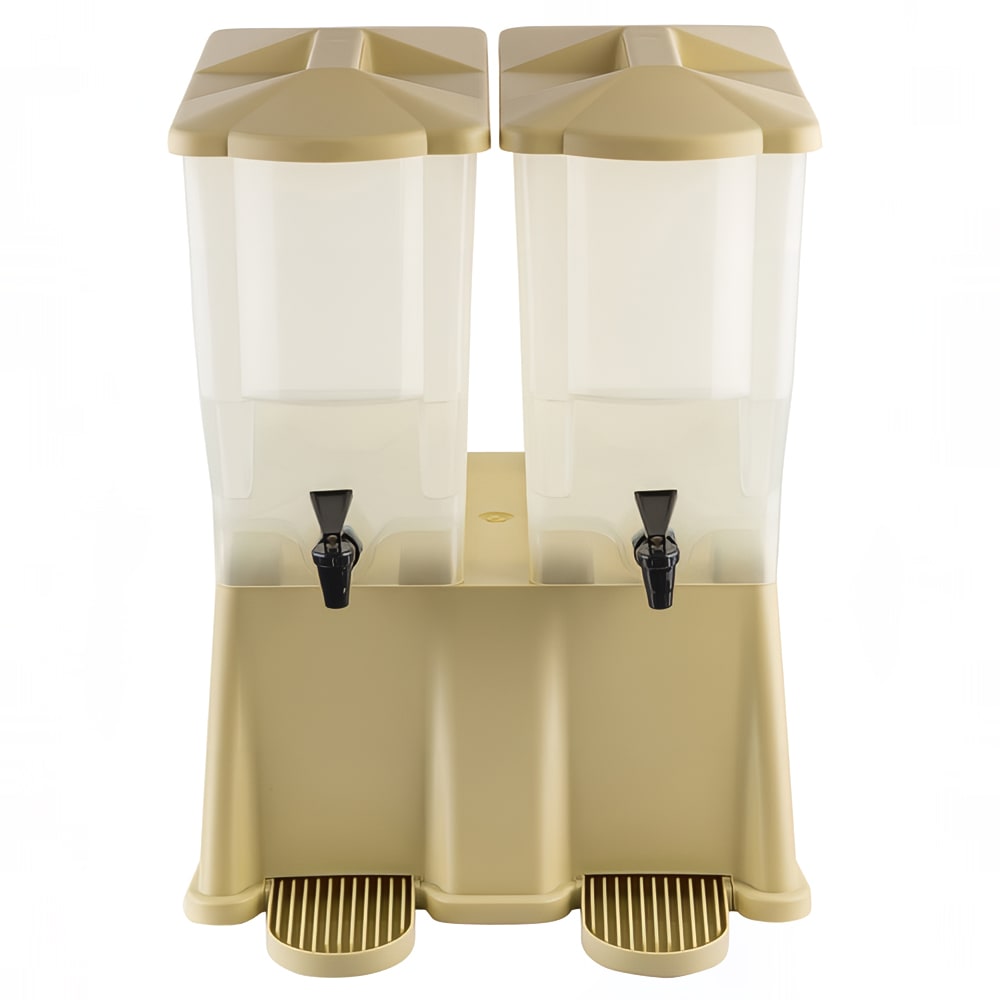229-TW33DP 6 gal Beverage Dispenser - Plastic Container, Almond Base