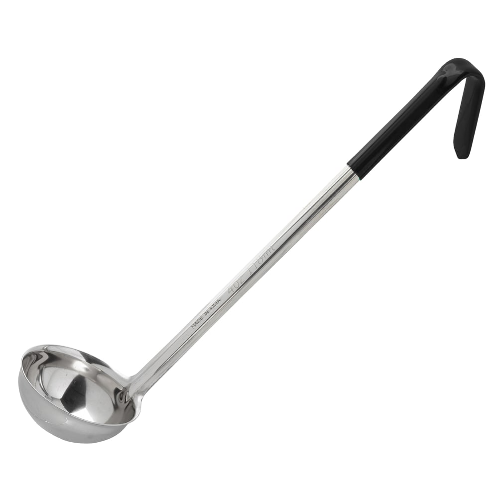 229-9706 6 oz Ladle - Stainless Steel, Black Vinyl Handle