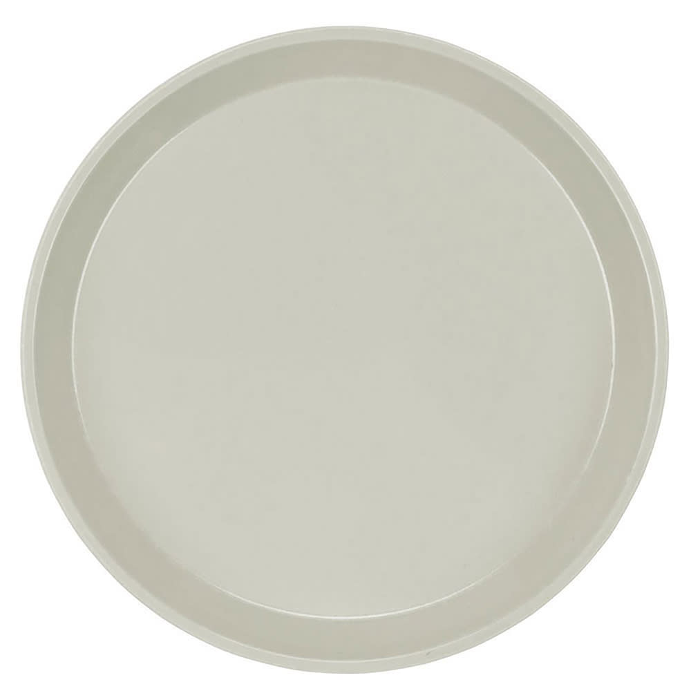 144-1000101 10" Round Serving Camtray - Fiberglass, Antique Parchment