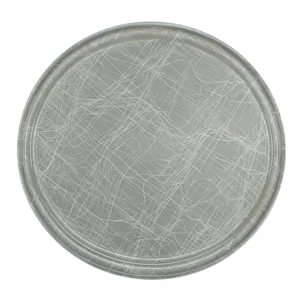 144-1100215 11" Round Serving Camtray -  Fiberglass, Abstract Gray