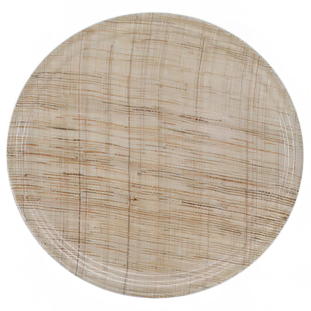 144-900204 9" Round Serving Camtray - Fiberglass, Rattan