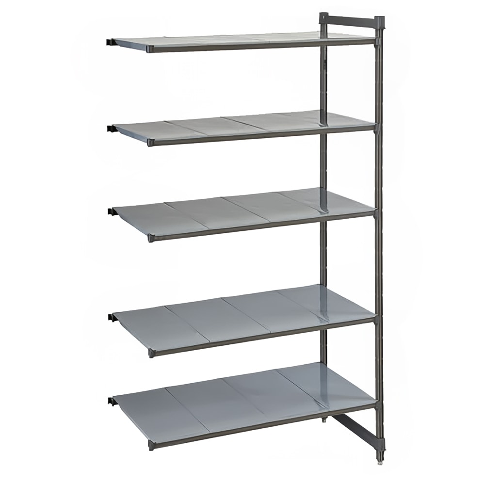 144-CBA183684S5580 Camshelving Basics Solid Add-On Shelf Kit - 5 Shelves, 36"L x 18"W x...