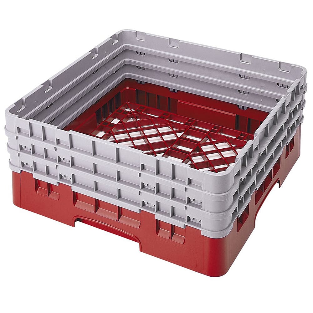 144-BR712163 Camrack Base Rack - (3)Extenders, 1 Compartment, 8 7/8"H, Red
