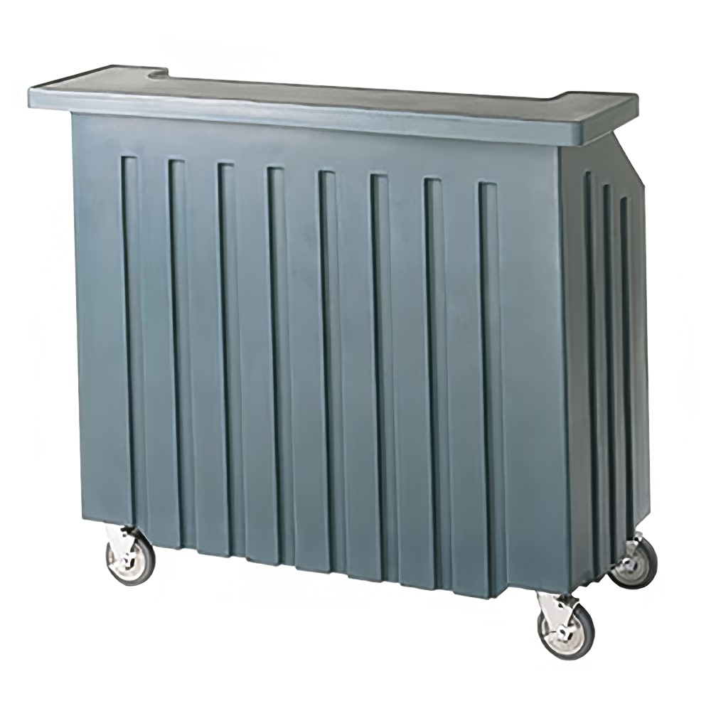 144-BAR540401 54" Cambar® Portable Bar w/ 80 lb Ice Bin & Speed Rail - Slate Blue