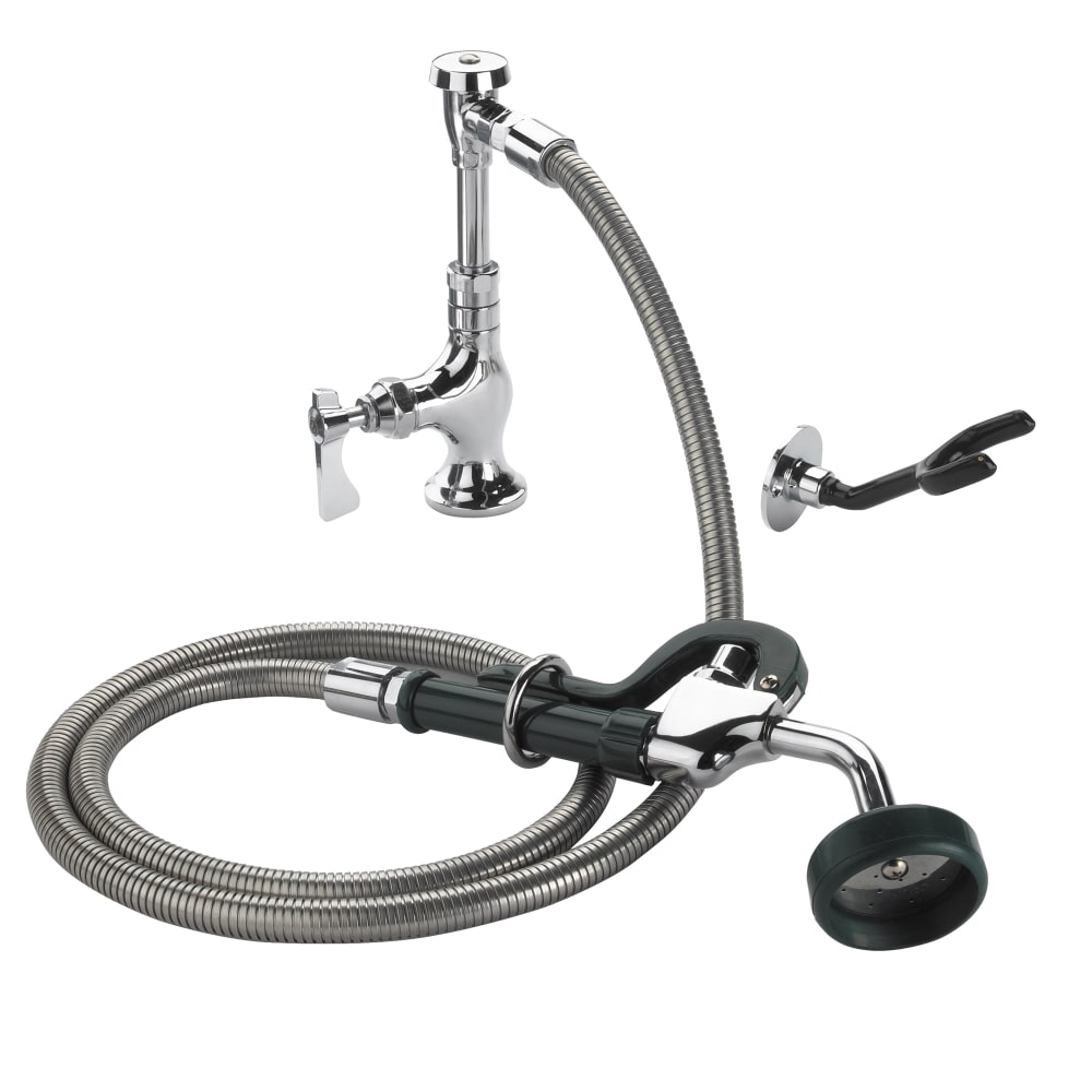 381-19203L 10 1/2"H Deck Mount Pre Rinse Faucet - 1 3/5 GPM, Base with Nozzle