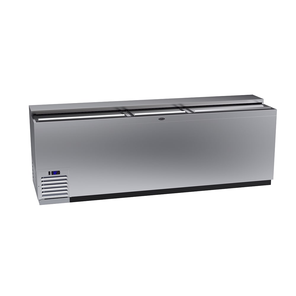 381-BC96SS 96" Forced Air Bottle Cooler - Holds (852) 12 oz Bottles, Stainless, 115v