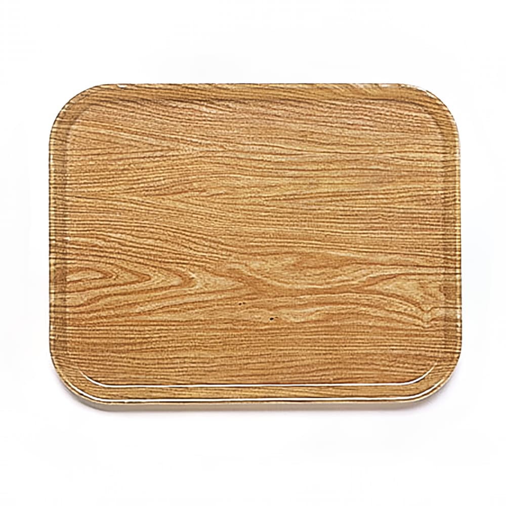 144-1826307 Fiberglass Camtray® Cafeteria Tray - 25 3/4"L x 17 4/5"W, Light Elm